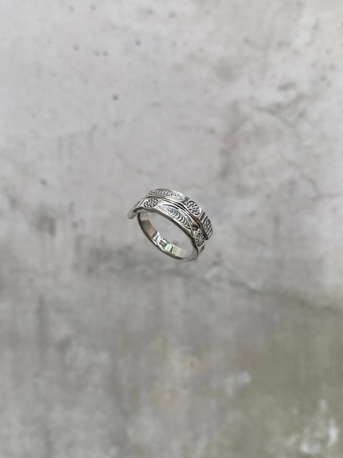 vintage native silver925 open ring 상품이미지9