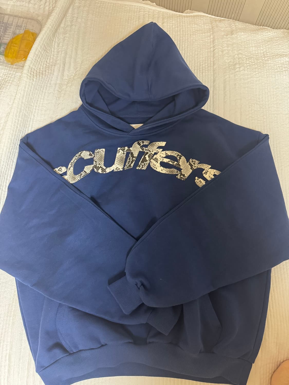 스커퍼스 애니멀 후드 블루 M사이즈 실착 1회 상품이미지1