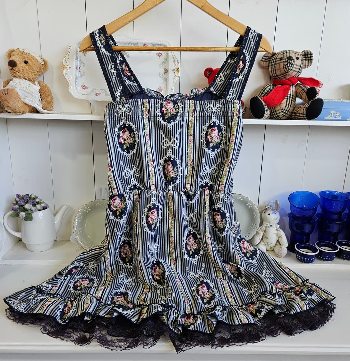 Axes Femme 로즈 스트라이프 코르셋 원피스 상품이미지5