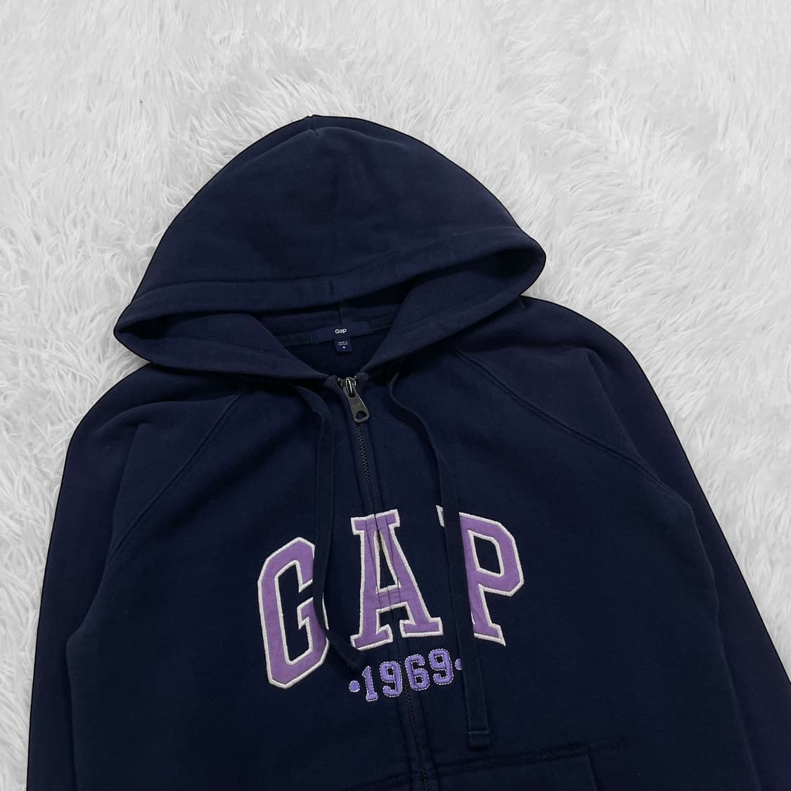 갭 Gap 스펠 로고 후드집업 네이비 상품이미지3