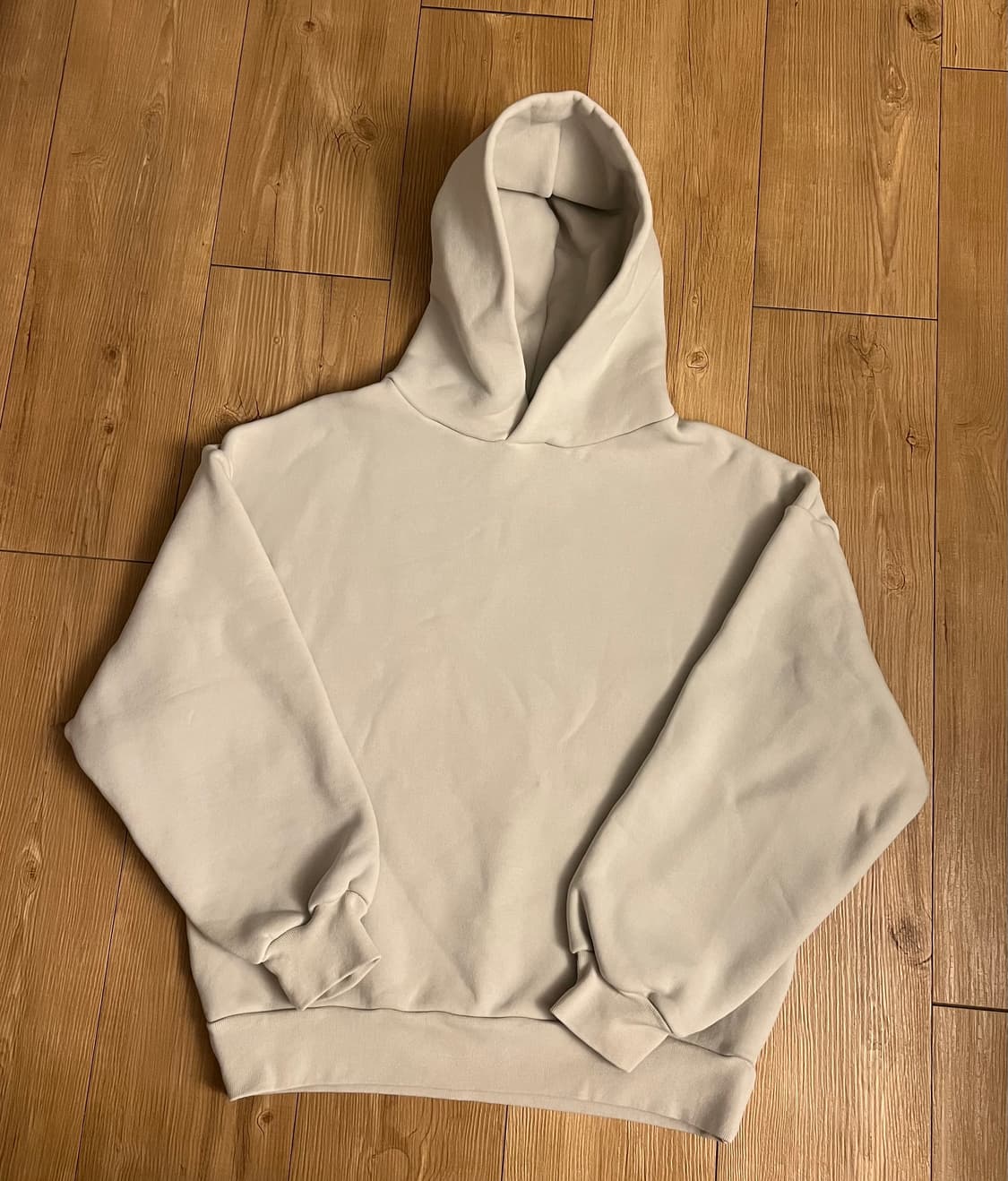velour garments 750gsm 후드티 ecru 상품이미지2