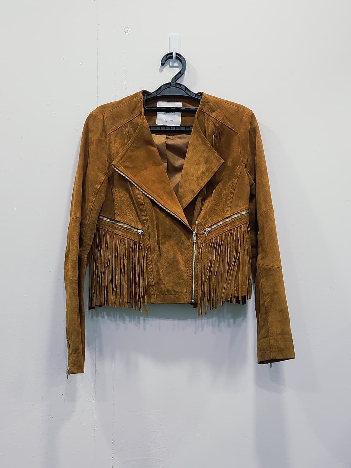 [M] 풀앤베어 스웨이드 프린지 자켓 M사이즈 상품이미지1