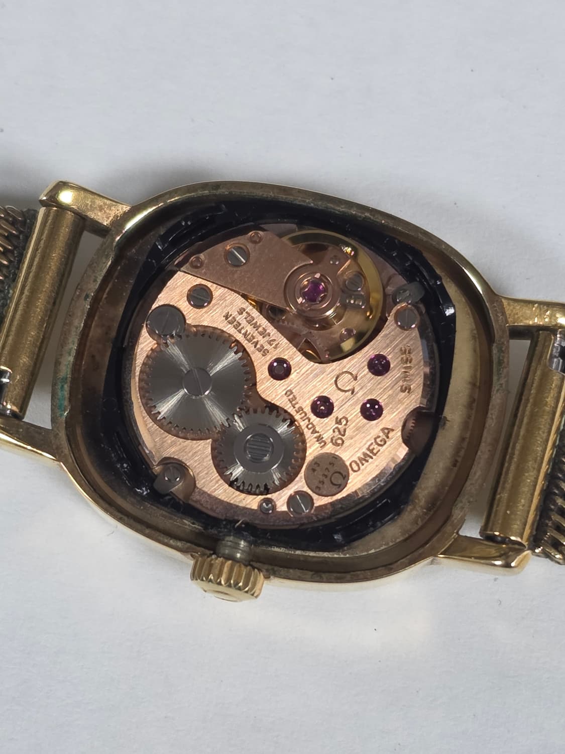 오메가 시계 빈티지 OMEGE 드빌 금장 수동 올제치 여성용 상품이미지7