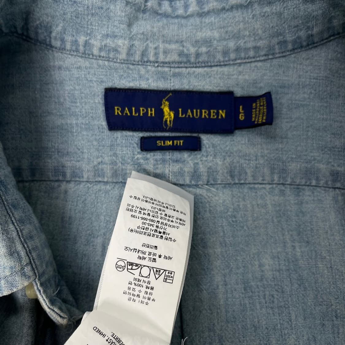폴로 랄프 로렌 샴브레이 데님 셔츠/#3655 상품이미지6