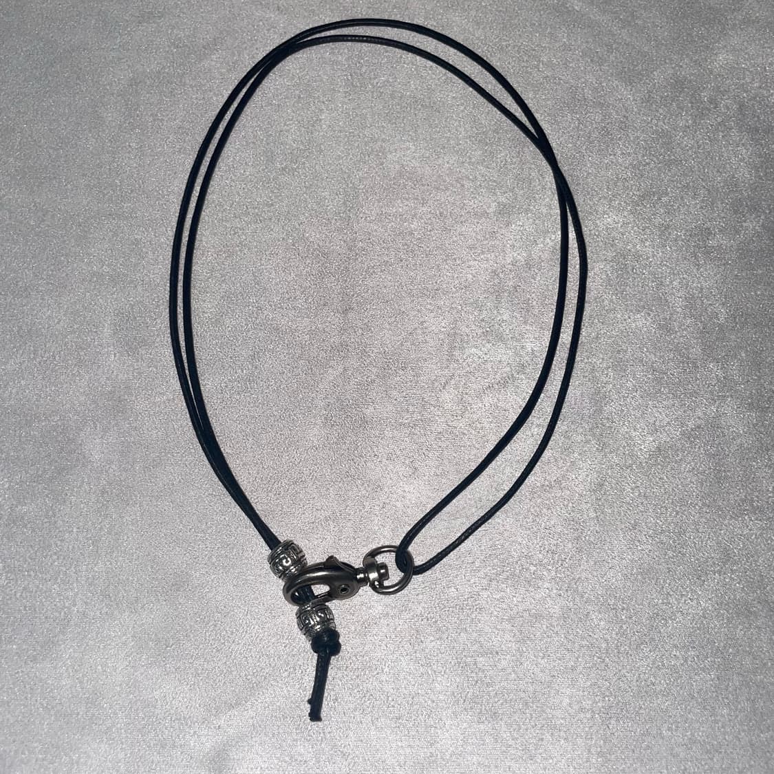 Vintage leather ball necklace  상품이미지2