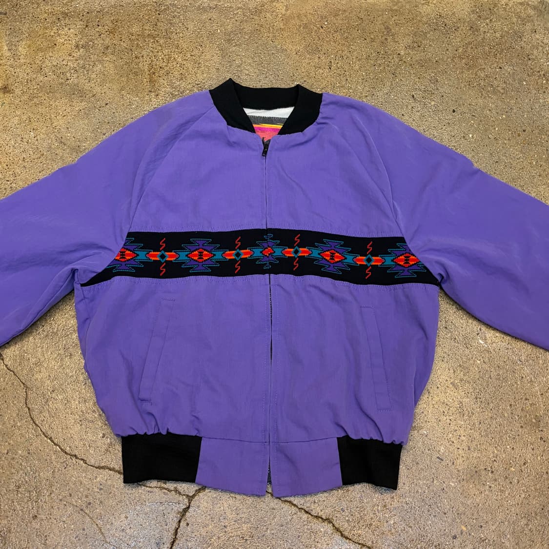 90s Made in USA 빈티지 카우보이 자켓 블루종 항공점퍼 상품이미지2