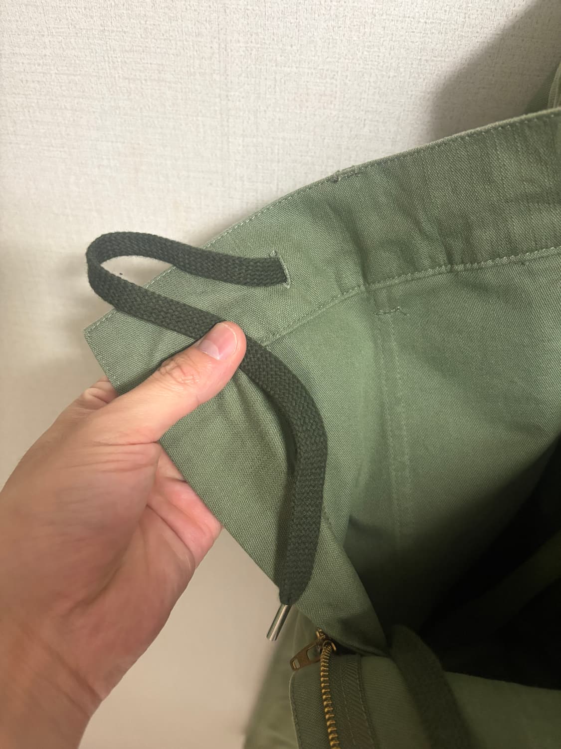 궁호 X 디어로렐 백사틴 퍼티그팬츠 / 올리브, L(34) 상품이미지7