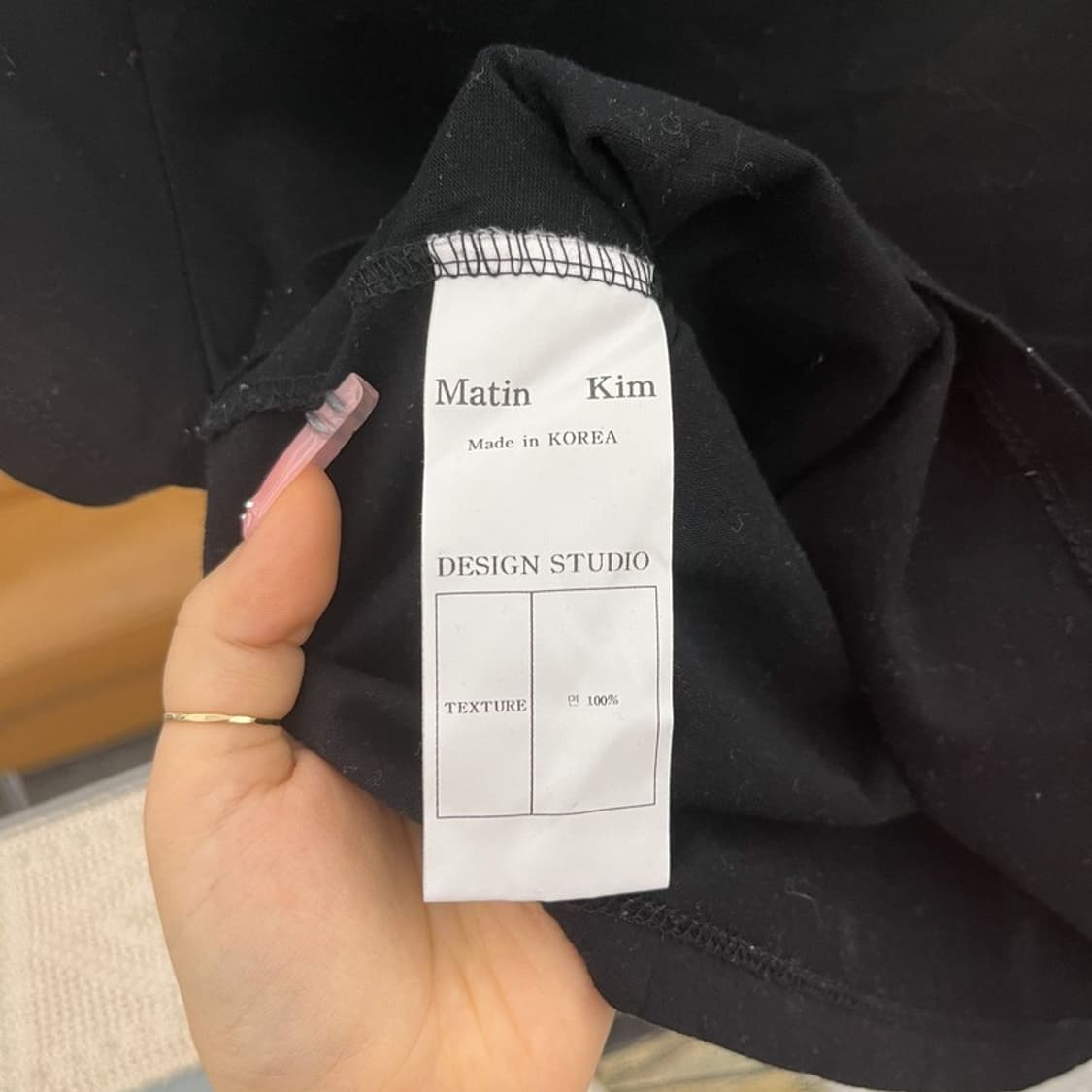 마똉킴 빈티지 캐주얼 레터링로고 크롭 반팔티 85 C12241 상품이미지6