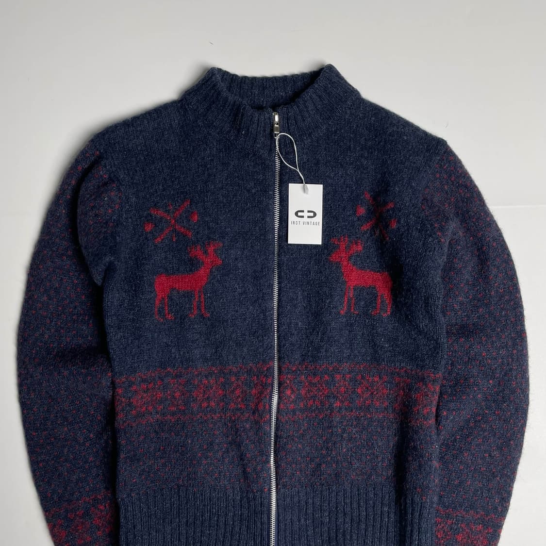 Cheviot 울 100 집업 니트 자켓  상품이미지2