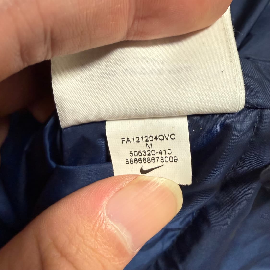 나이키 바르셀로나 패딩 네이비 M 상품이미지5
