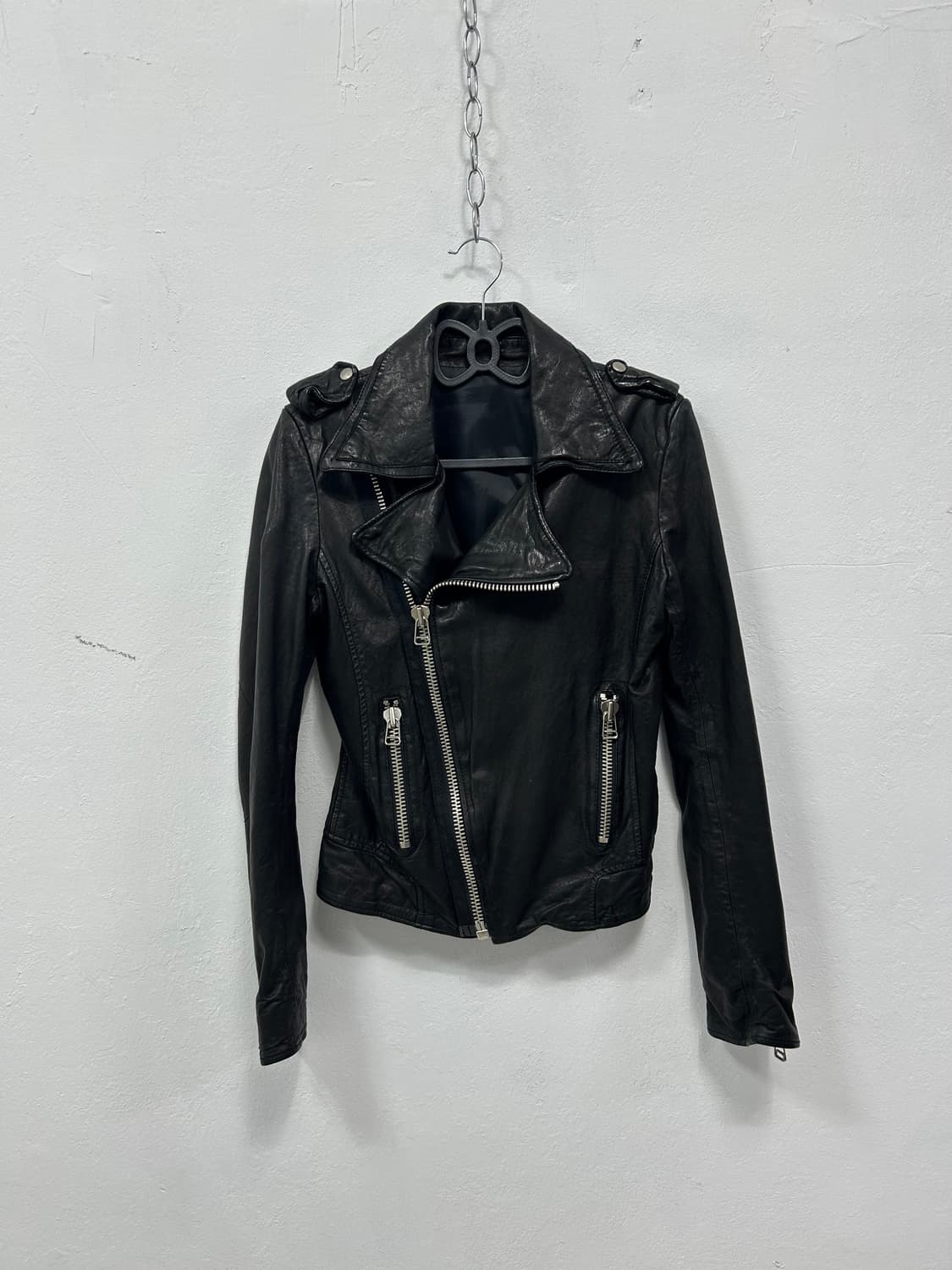 락시크 펑크 양가죽 레더자켓 상품이미지4