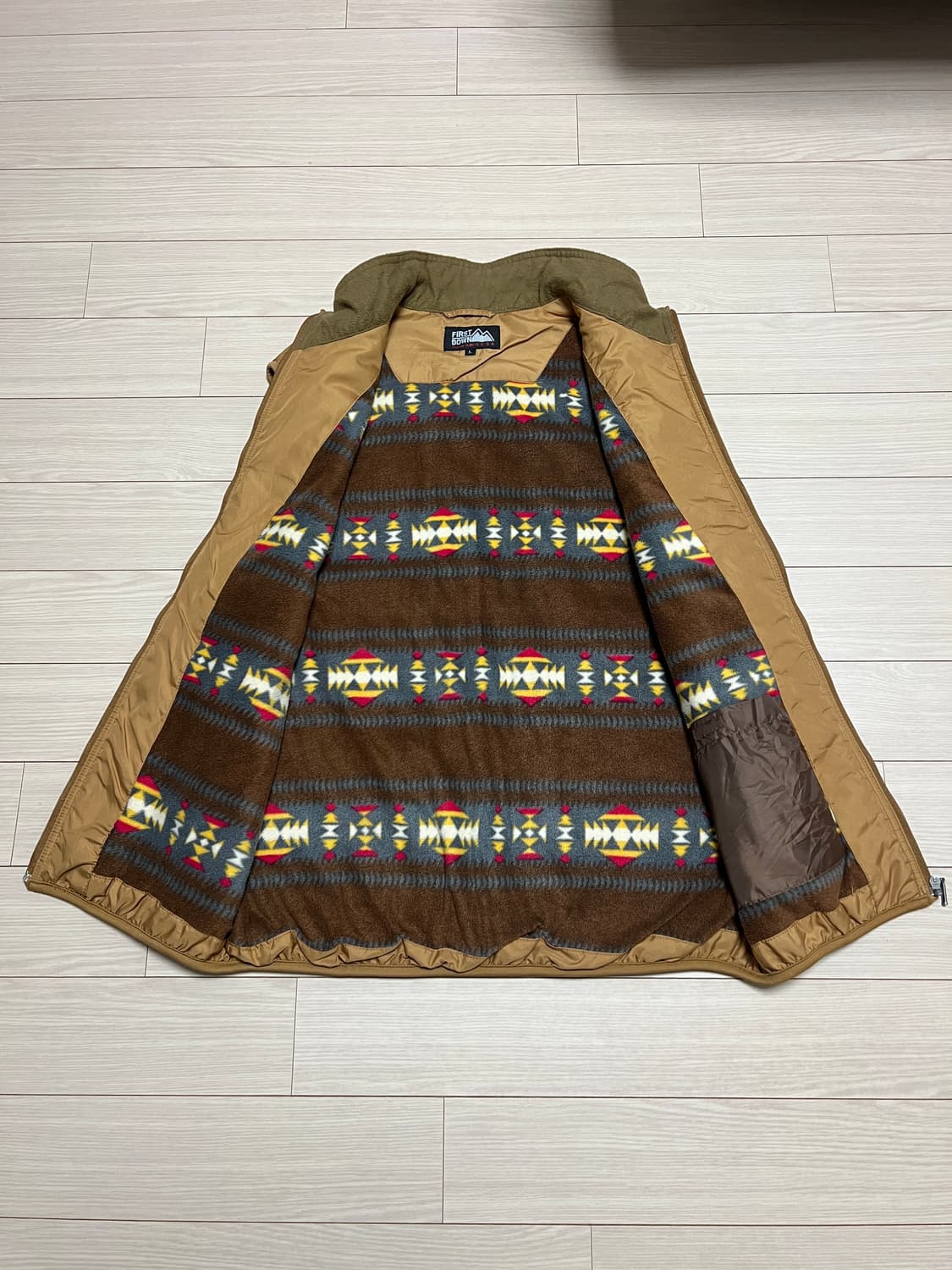 FIRST DOWN USA 나바호 패턴 안감 플리스 베스트 L 상품이미지3