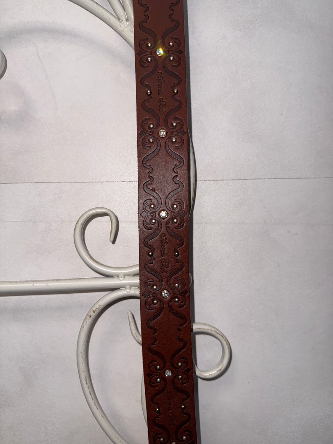 Anna Sui brown oriental fairy cubic belt 상품이미지6