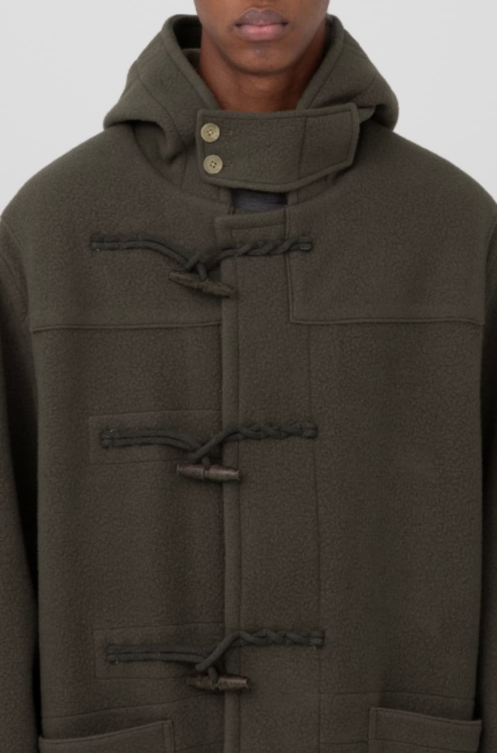 브라운야드 24FW 더플 코트 올리브 그레이 5size 상품이미지3