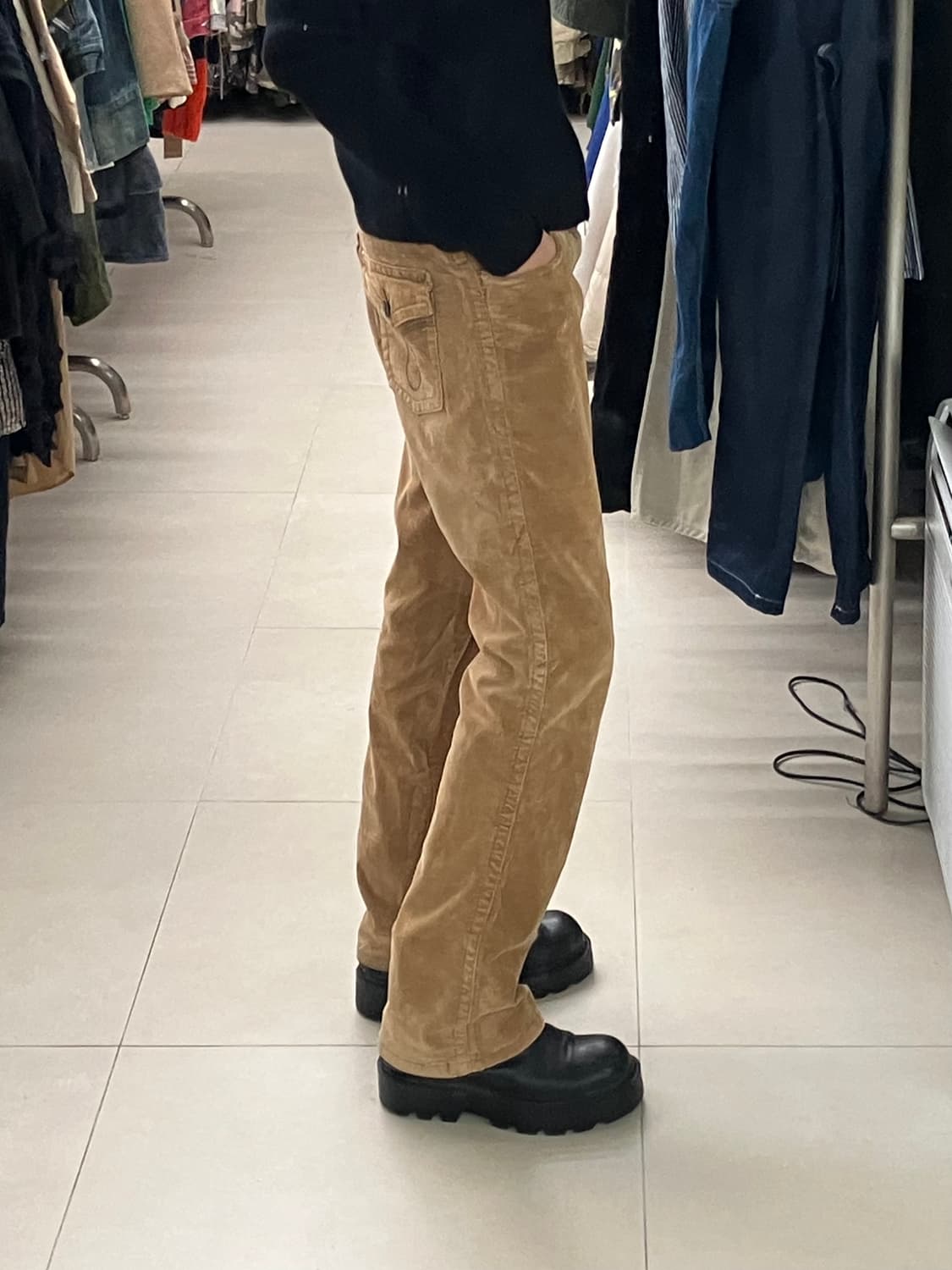 캘빈클라인 베이지 코듀로이 팬츠 33 상품이미지9