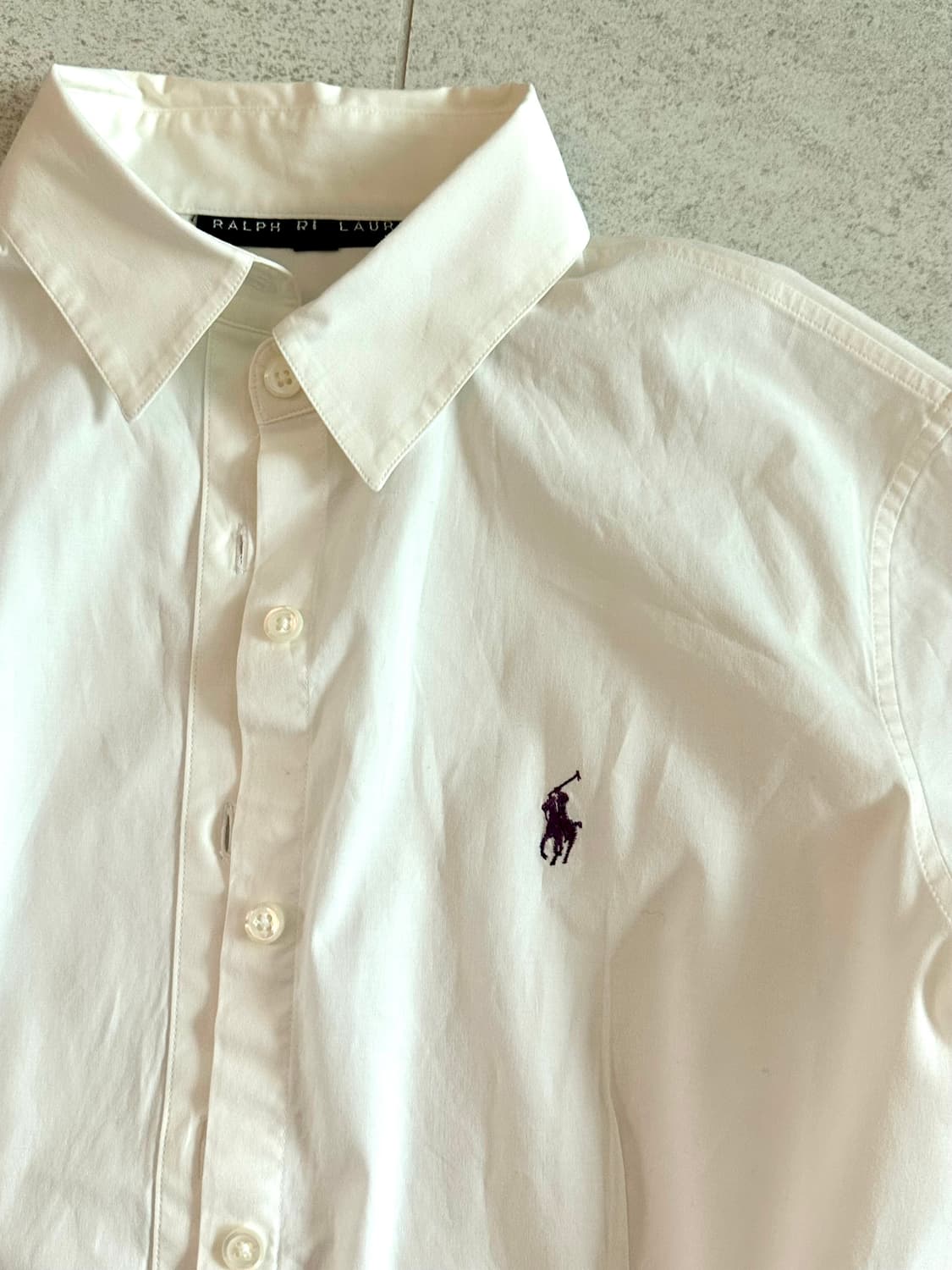 폴로 보라 포니 아이보리 셔츠 상품이미지1