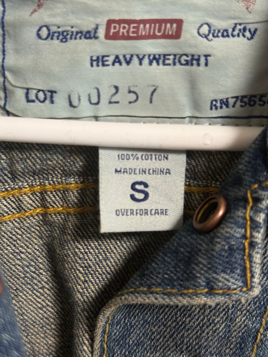 Abercrombie 아베크롬비 빈티지 청자켓 상품이미지3