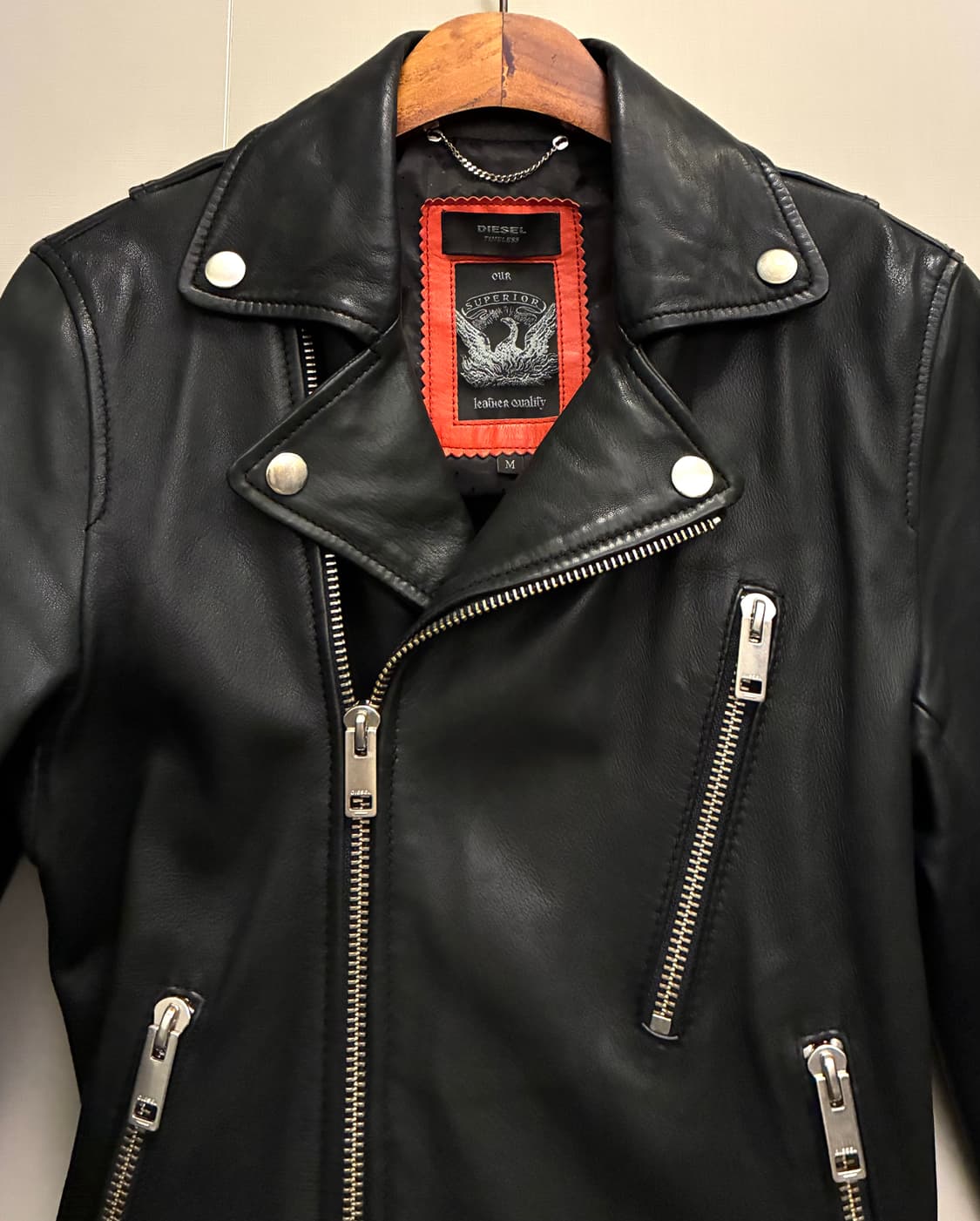 (M)DIESEL 디젤 컬렉션 바이커 램스킨 레더 라이더자켓 가죽자켓 상품이미지3