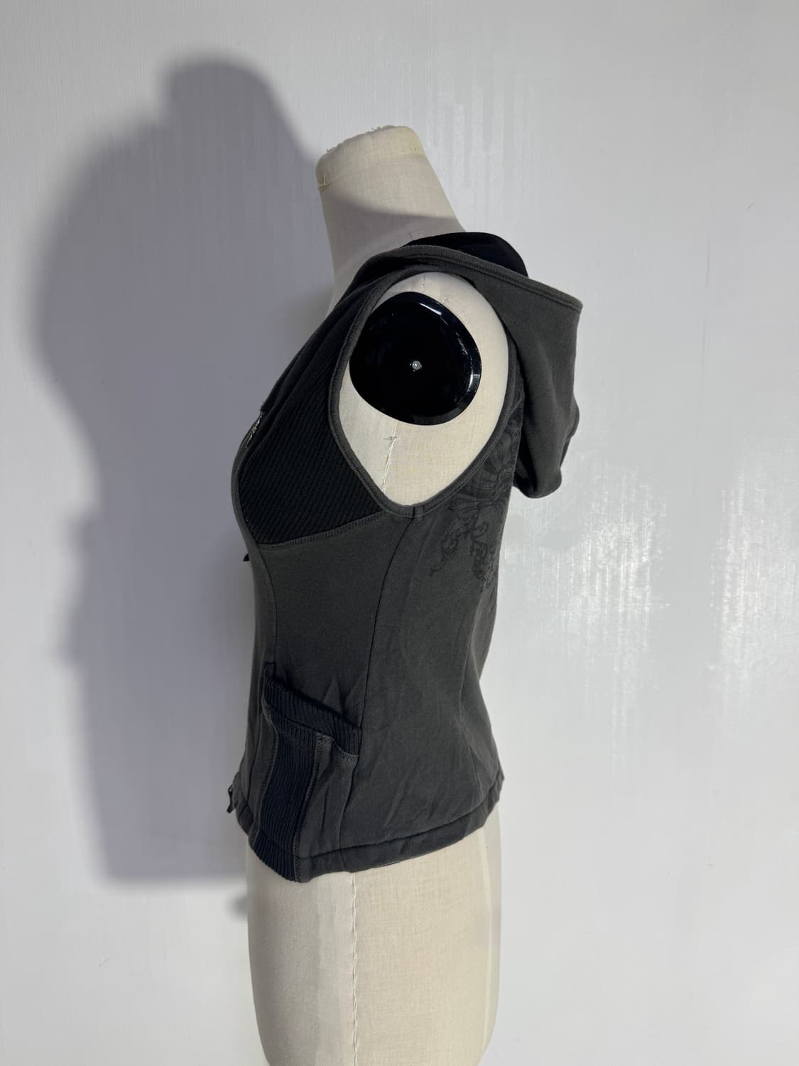 Ozz croce 후드 베스트 y2k vkei gothic 오즈온 상품이미지3