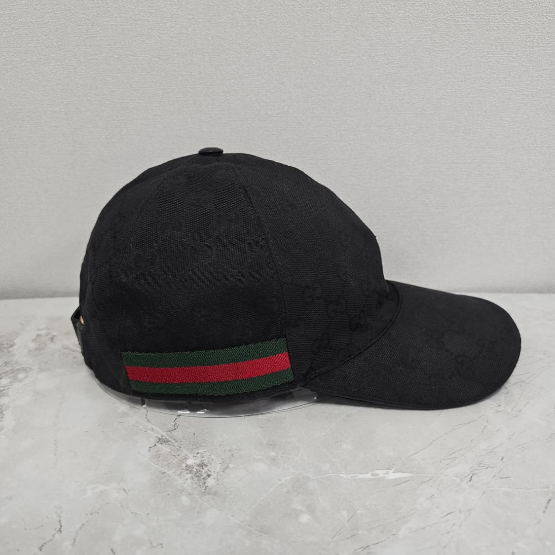 구찌 로고 볼캡 모자 xl사이즈 블랙 판매 상품이미지1