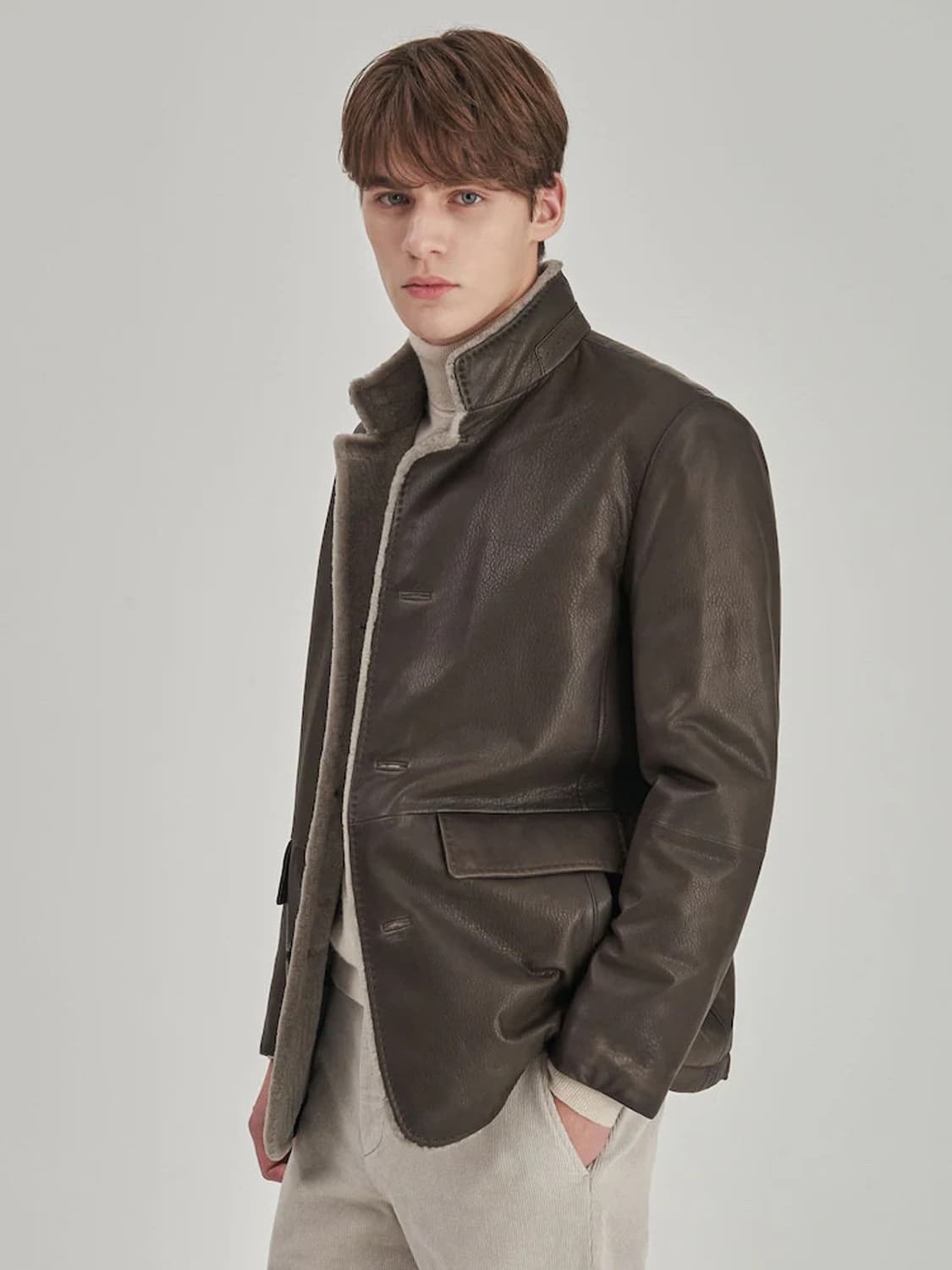 로가디스 양가죽 다운 자파리-베이지 상품이미지9