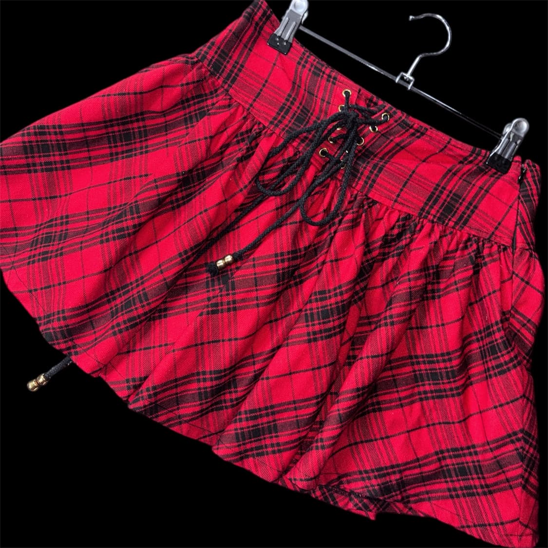 레드 체크스커트 상품이미지1