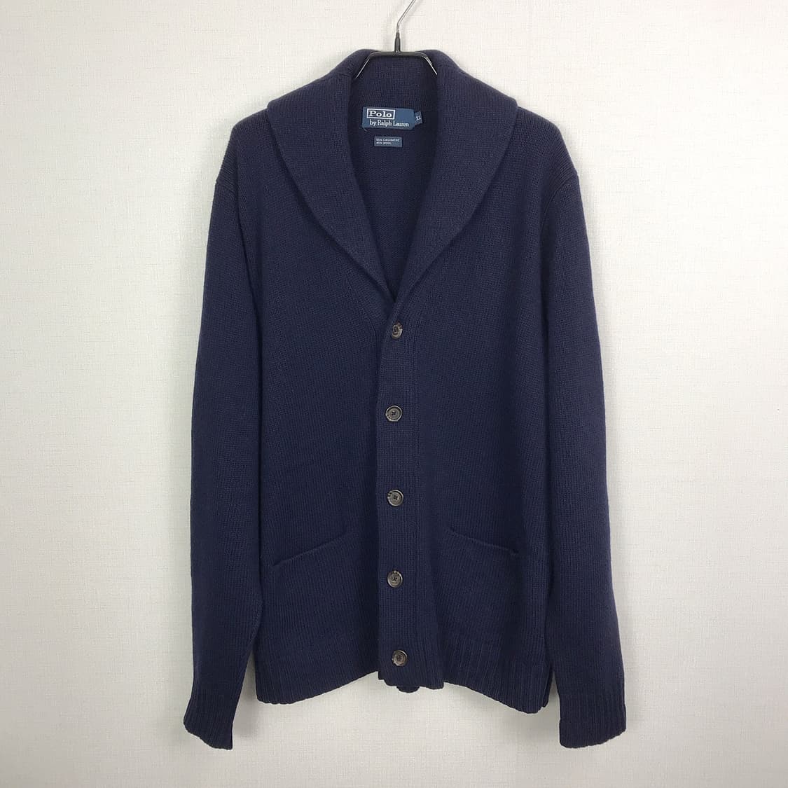 폴로 랄프로렌 캐시미어 숄카라 스웨터 니트 남성XL 상품이미지1