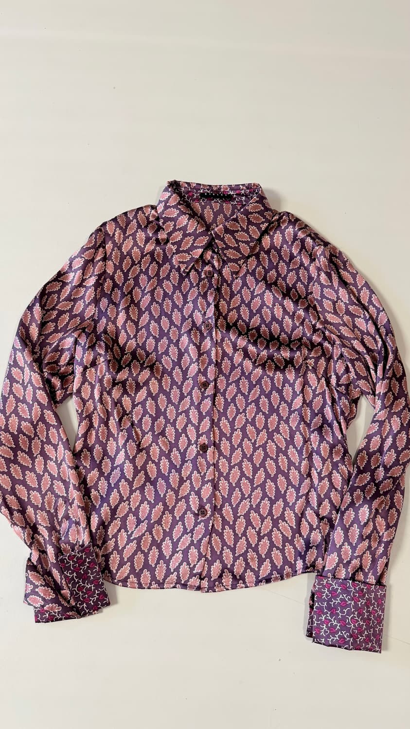 시슬리 SISLEY 실크 100% 패턴 셔츠 55 정가 329,000원  상품이미지4