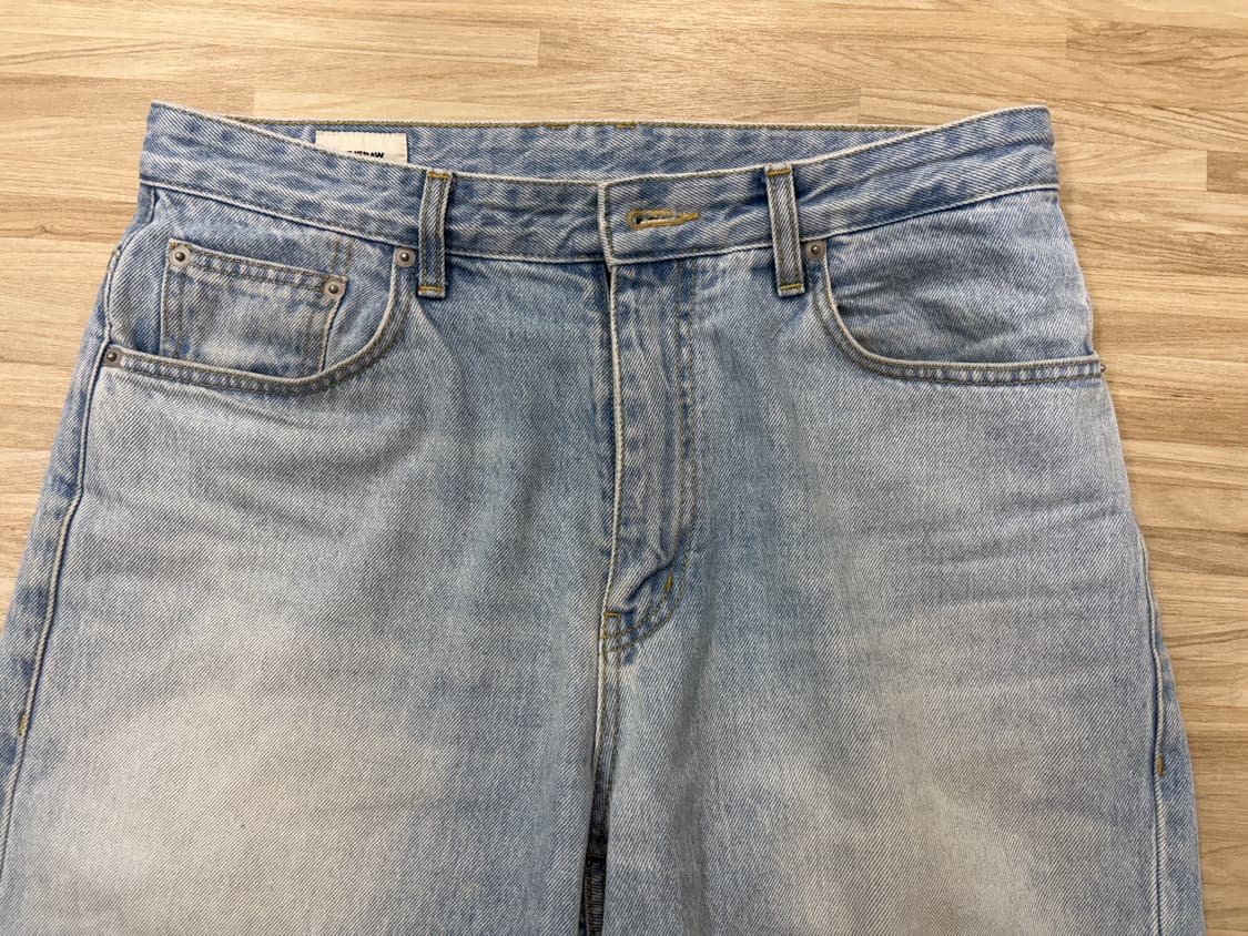 인더로우 와이드 테이퍼드 데님팬츠 2사이즈 상품이미지5