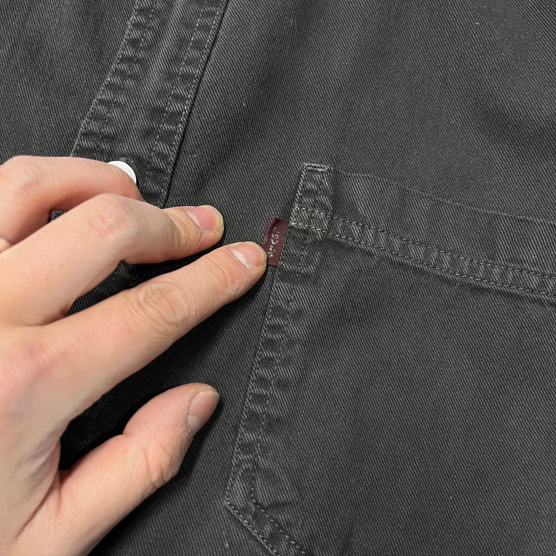  리바이스 흑청 데님남방 상품이미지4