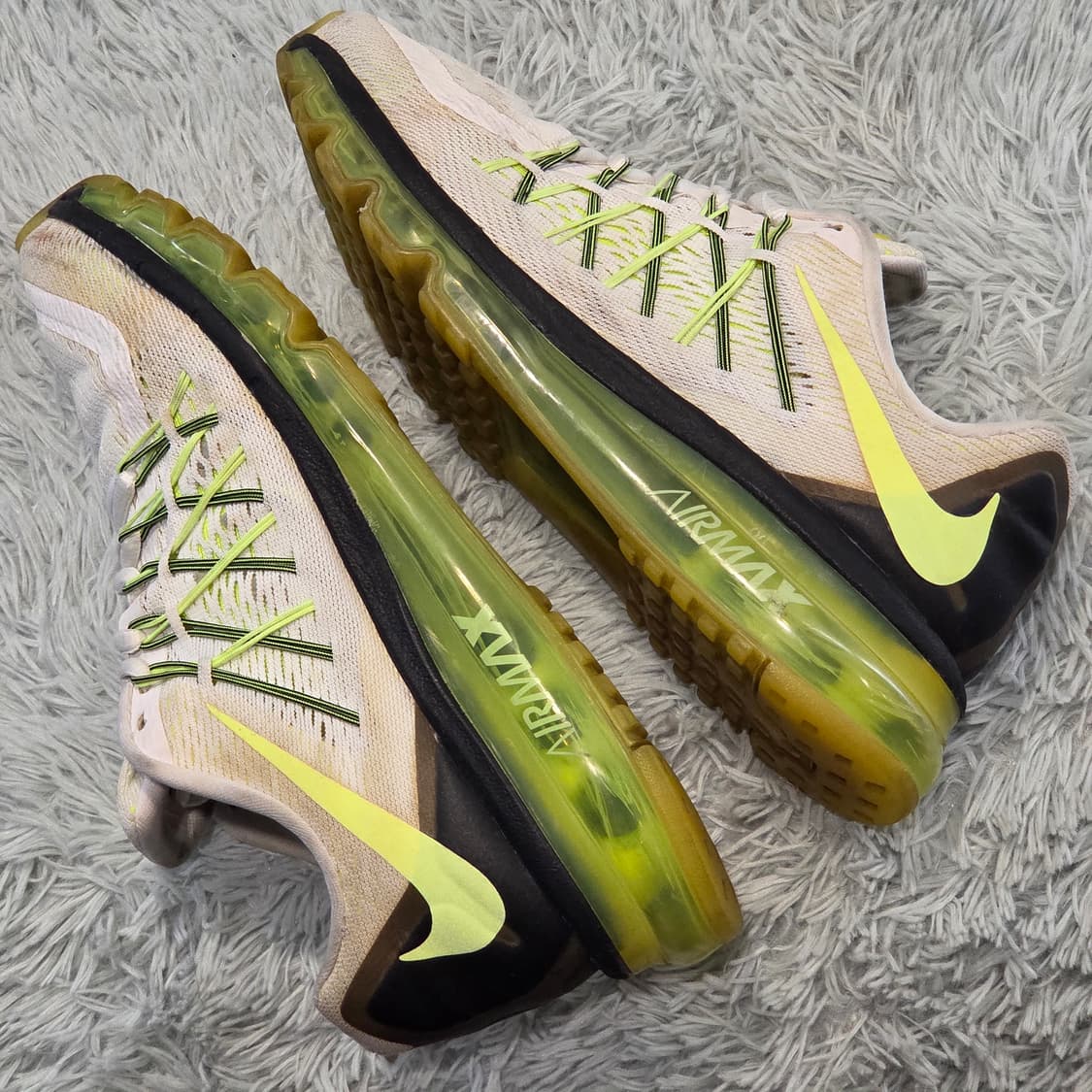 5q-23:나이키 에어맥스 2014 화이트 라임 (24.5cm) 상품이미지8