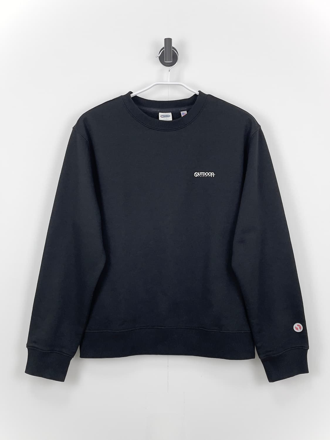 OUTDOOR PRODUCTS 블랙 로고프린트 맨투맨 상품이미지1