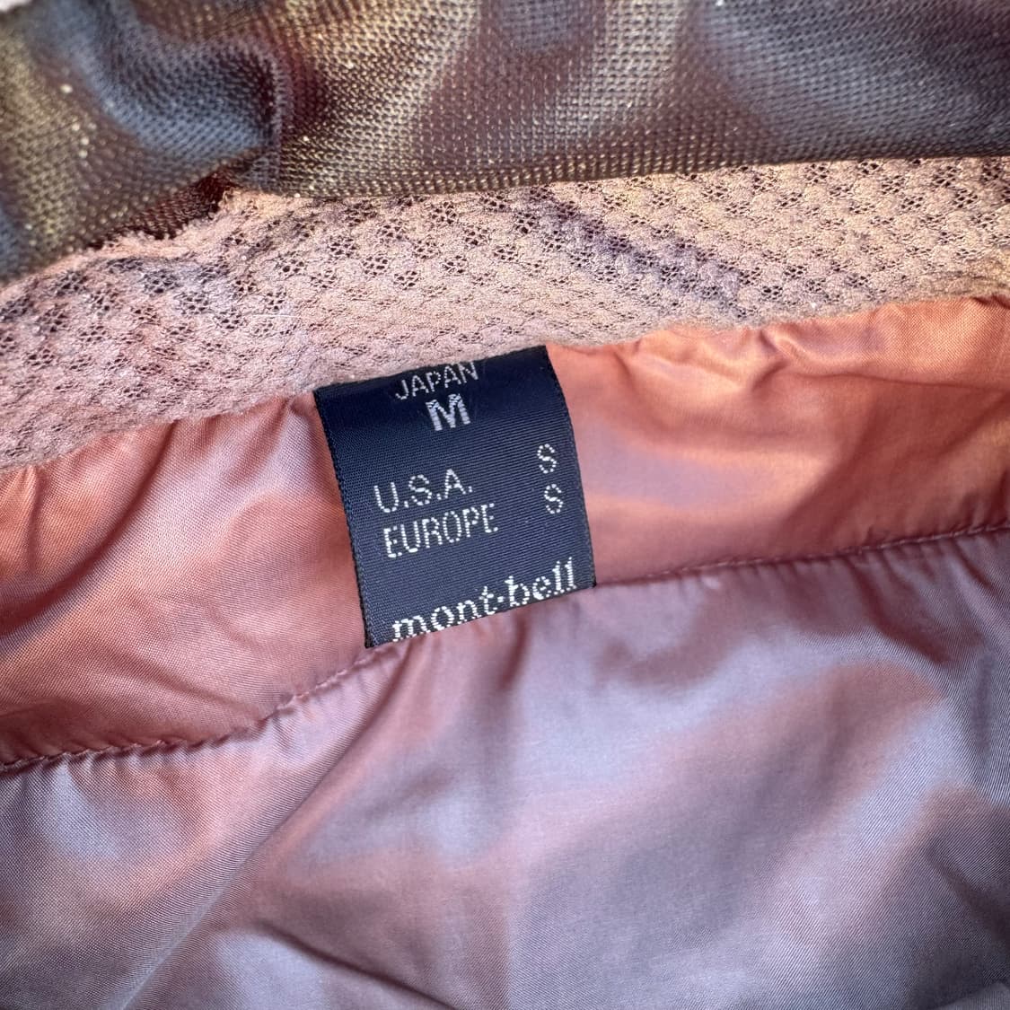 [M] Montbell 몽벨 경량 패딩 자켓 상품이미지8