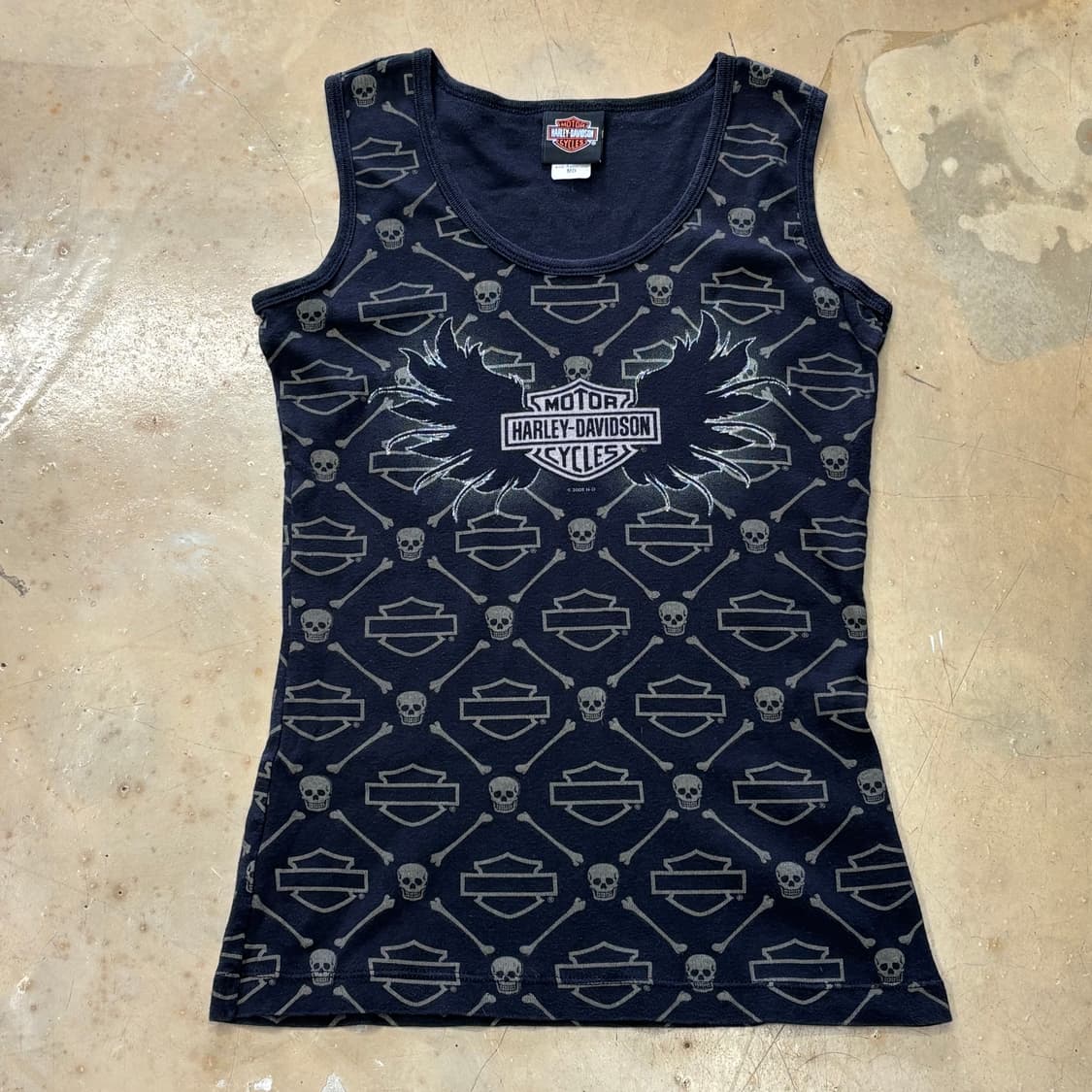 M 할리데이비슨 스컬 나시 상품이미지2