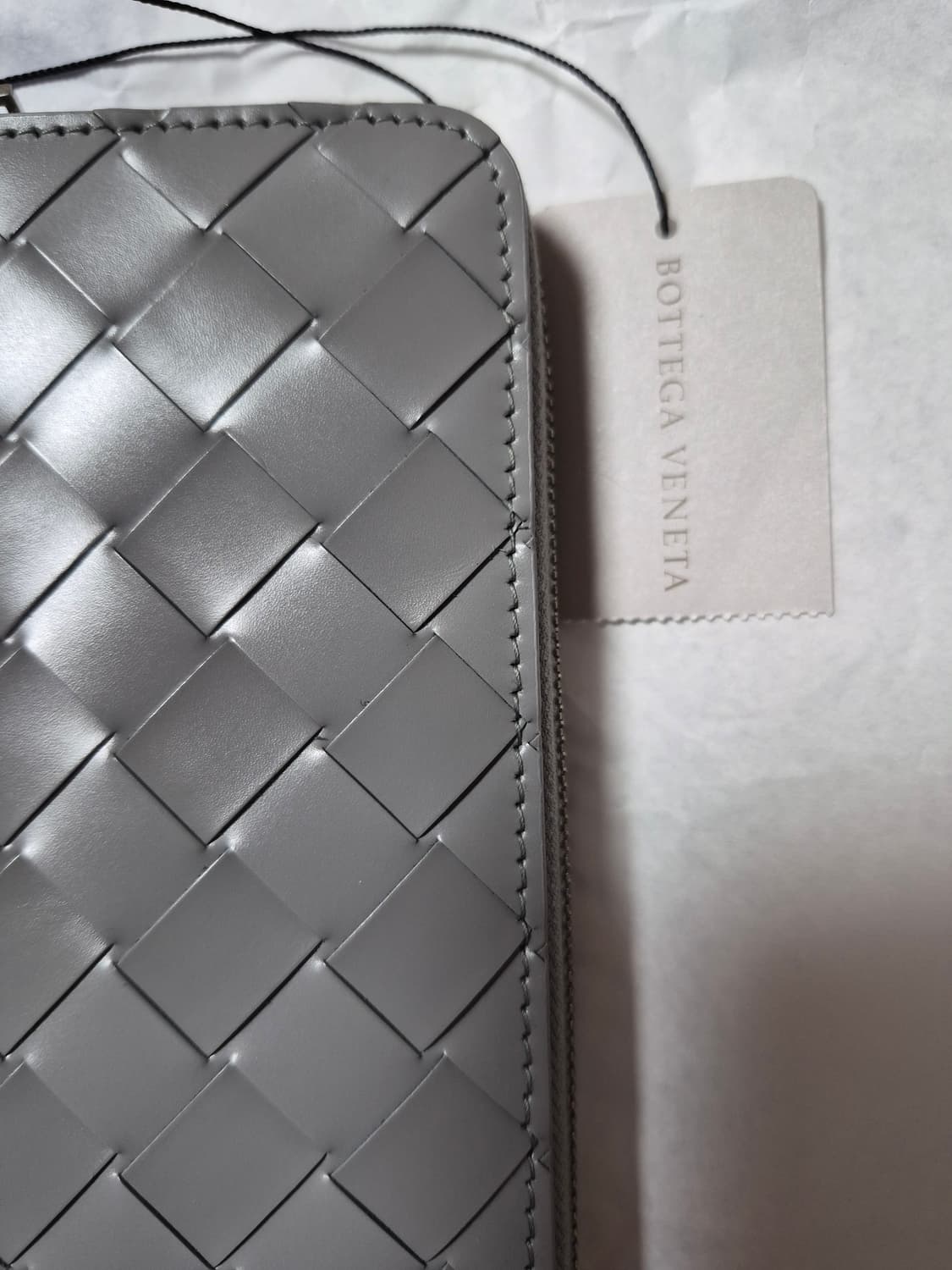 정품,새상품) 보테가 베네타 우븐 지퍼 장지갑 상품이미지3
