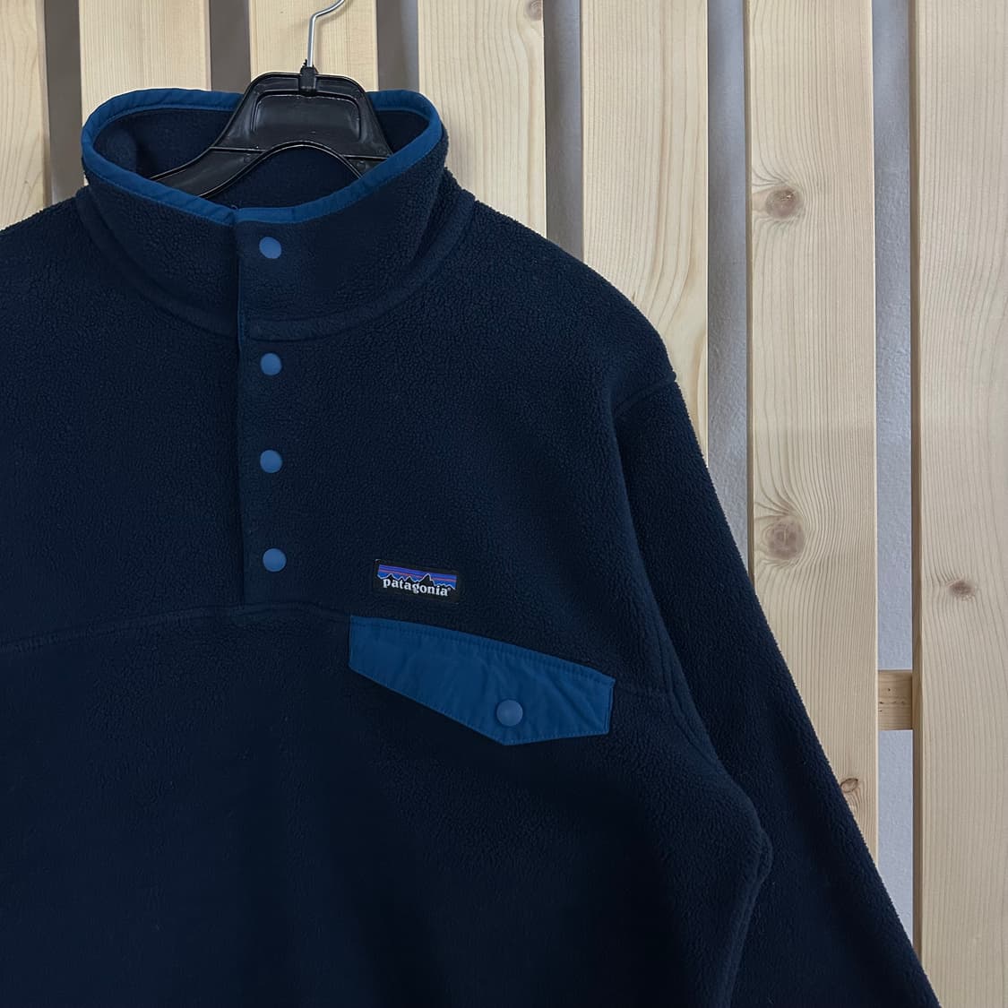 (S~M) 파타고니아 신칠라 네이비 후리스 플리스 반집업 상품이미지4