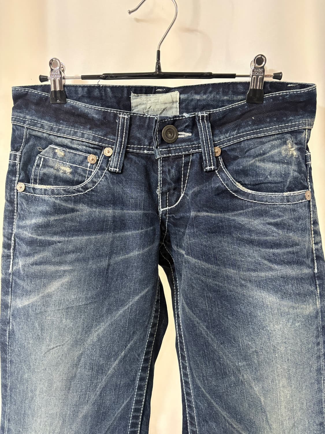 y2k 로리타진스(Lolita Jeans) 스터드 지퍼 부츠컷 (25) 상품이미지3