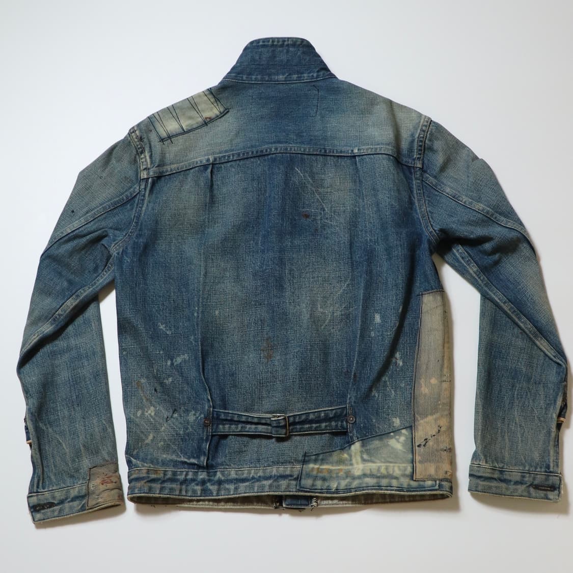 OLD JOE & CO. Indigo Patchwork Denim Jac 상품이미지6