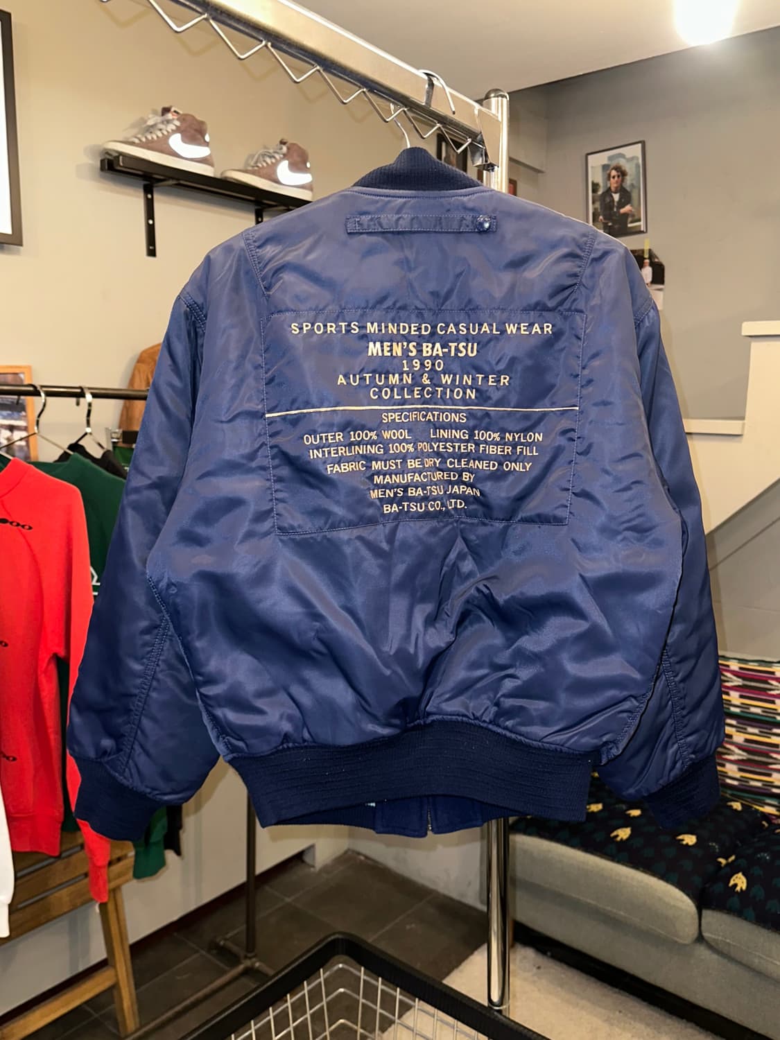 90‘s Men’s Ba-Tsu reversible bomber JK 상품이미지6