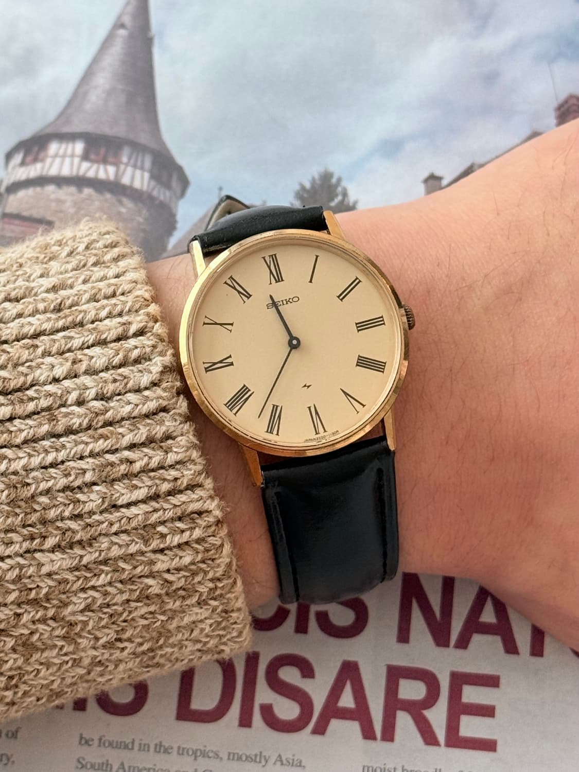 세이코 Seiko 샤리오 로만 인덱스 태엽 감기 상품이미지6