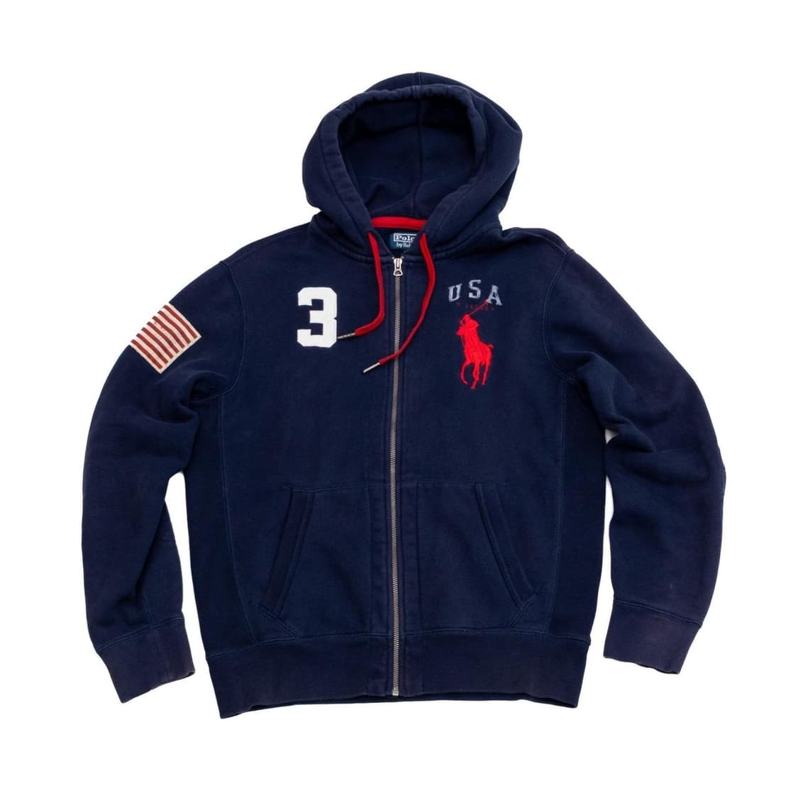 폴로 랄프로렌 빅포니 USA 성조기 후드 집업 상품이미지1