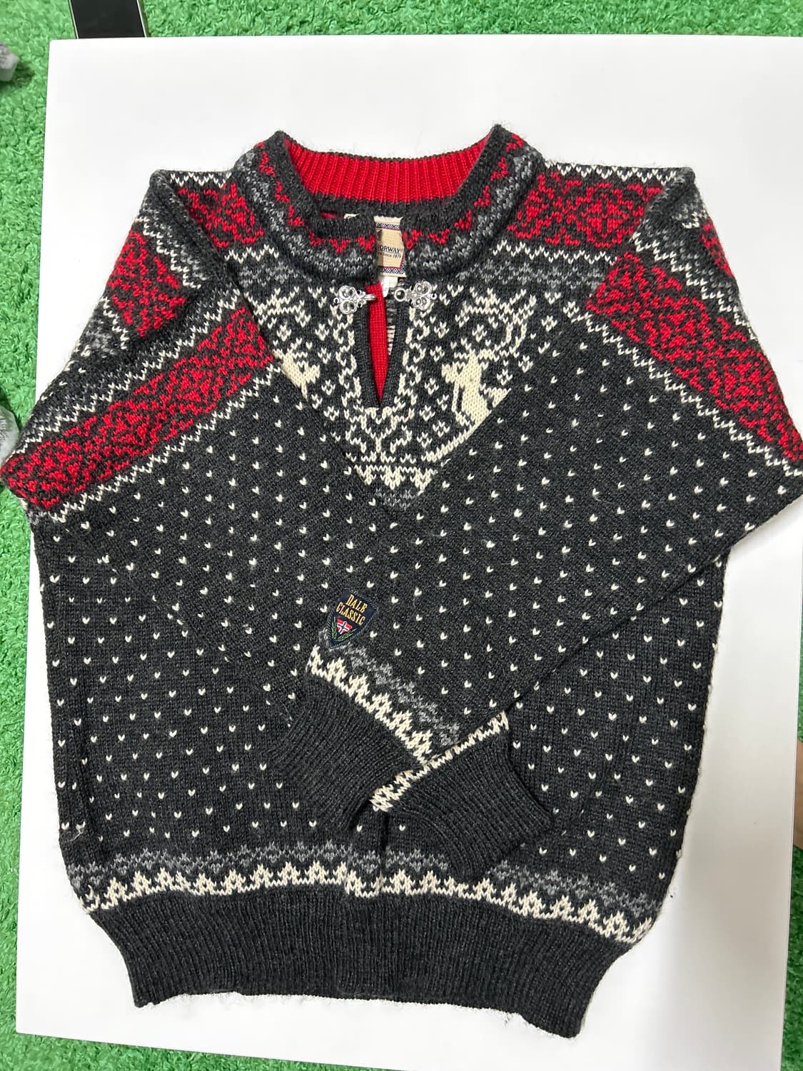 빈티지 Dale of Norway 올림픽 컬렉션 페어아일 울 knit 상품이미지1