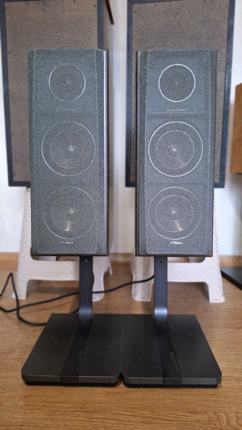 (스탠드 포함)빅터 VICTOR SX-105 북쉘프 스피커 1조 빈티지  상품이미지2