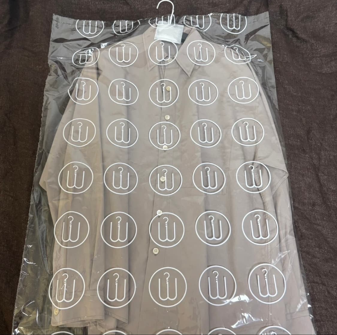 새상품급/오라리 빅트윌 셔츠 4 라이트 브라운 상품이미지1