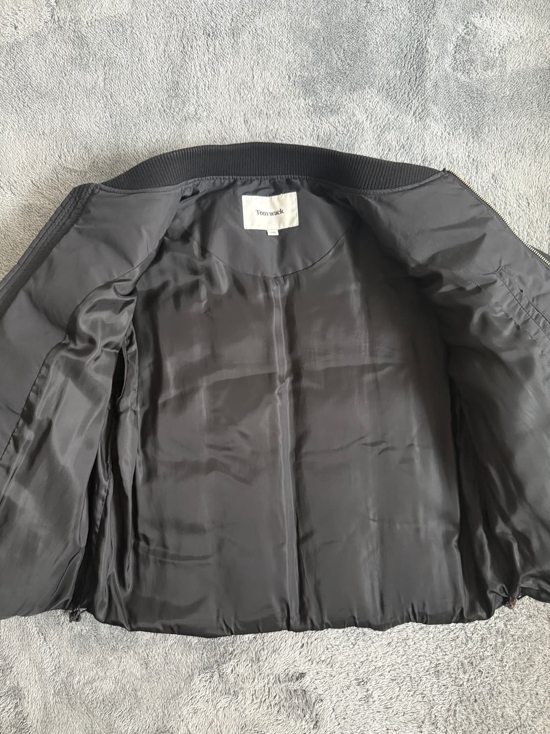 토니웩 퀼티드 구스 다운 패딩 푸퍼 자켓 블랙 M 상품이미지4