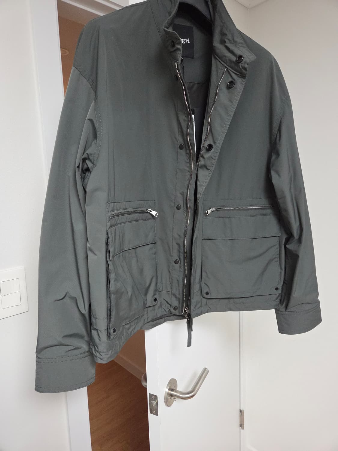 [새상품] 알레그리 스탠카라 쉘파카 점퍼 그레이쉬카키 105 상품이미지2