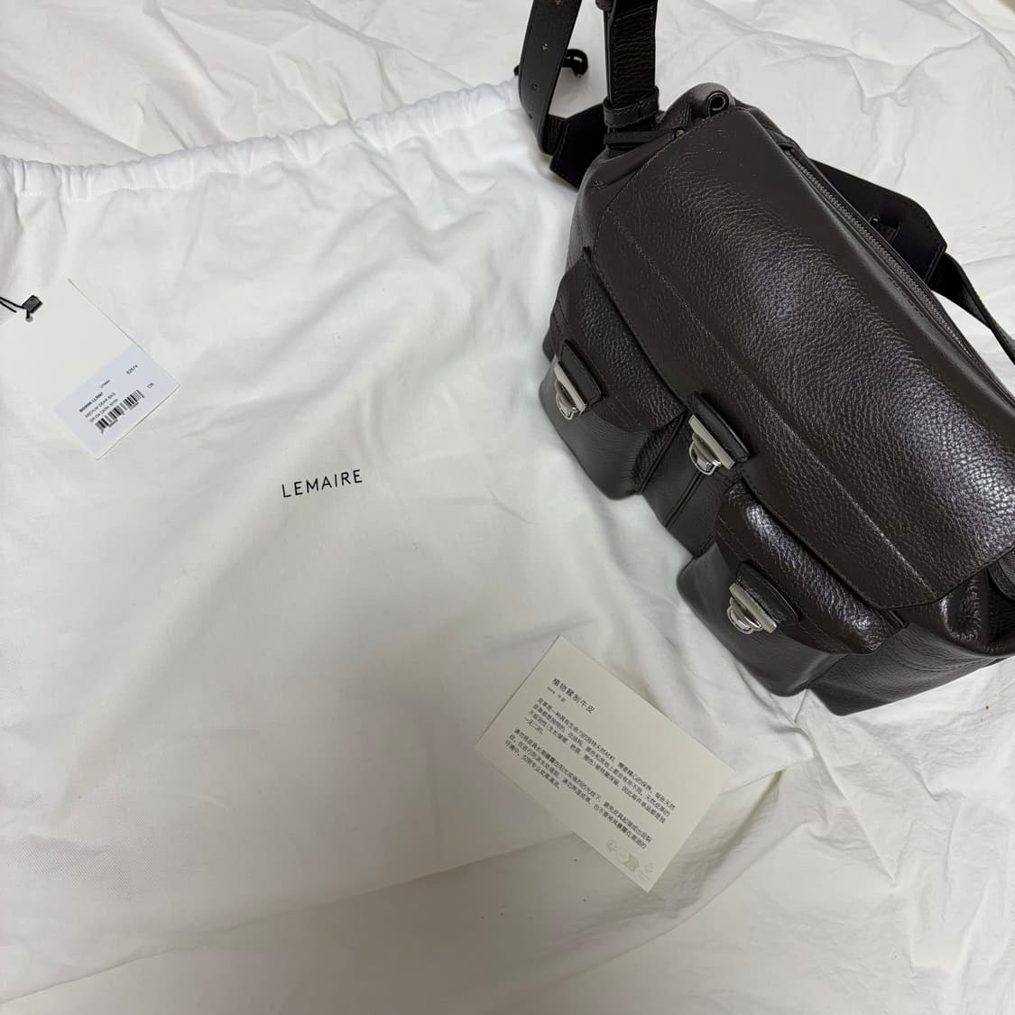 르메르 기어백 미디엄 다크민트 상품이미지3