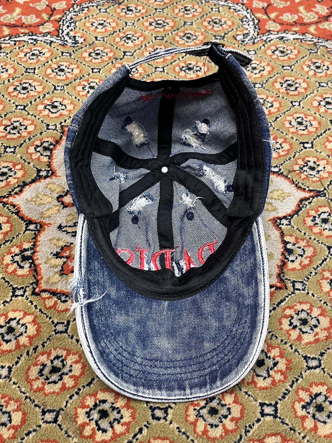 [FREE] Paris 데미지 데님 볼캡 상품이미지2