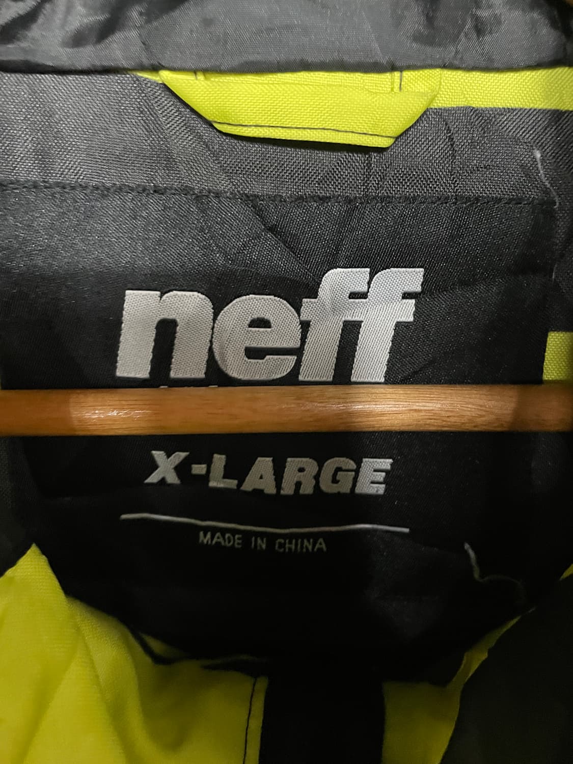 NEFF 야광 패턴 투웨이 후드 바람막이 올드스쿨 자켓 XL 상품이미지8
