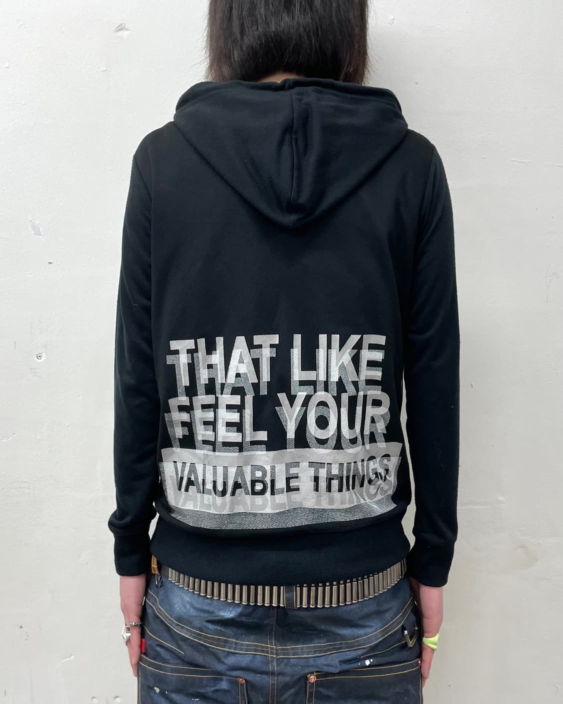 difficult silver lace hooded zip-up  상품이미지2